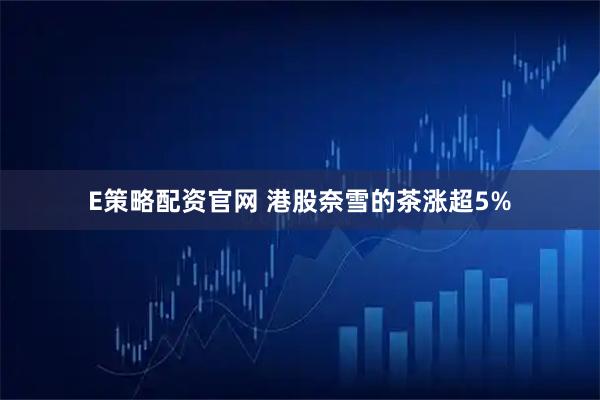 E策略配资官网 港股奈雪的茶涨超5%